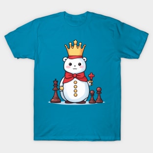 Christmas Chess Snowman T-Shirt